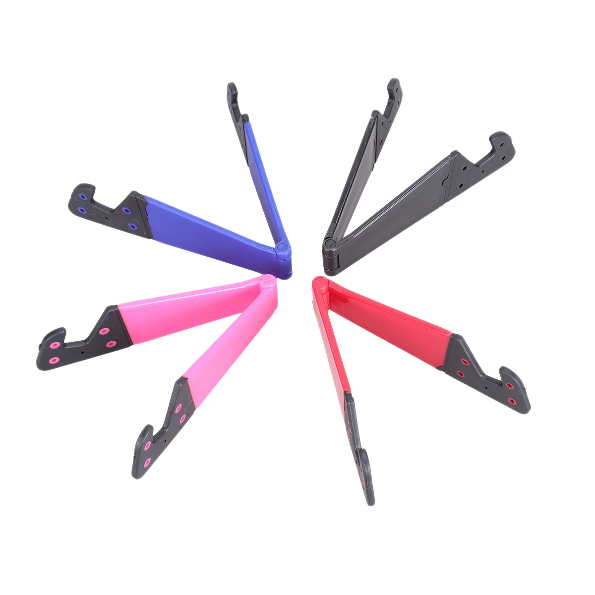 8 pcs Phone Tablet Stand Foldable V Shape Mount Portable Desktop Holder For Travel Coffee Shop Phone Stand Holder