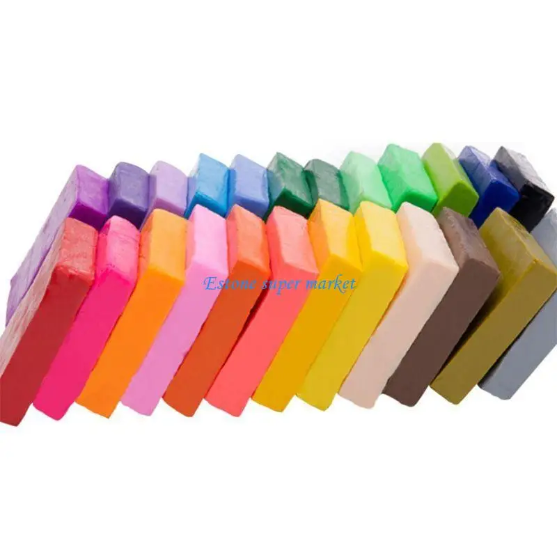 090B 50 สี Polymer Clay ของเล่น DIY Hand Moulding Plasticine เตาอบ Baking Clay เด็กปาร์ตี้โปรดปรานชุดของขวัญอีสเตอร์บรรจุ