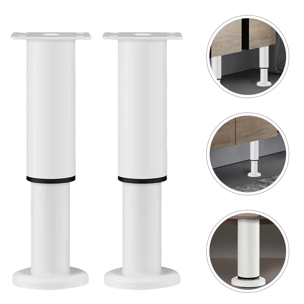

2Pcs Adjustable Furniture Support Feet Replacement Legs for Sofa Bed Cabinet Table Heavy Duty Metal Furniture Legs