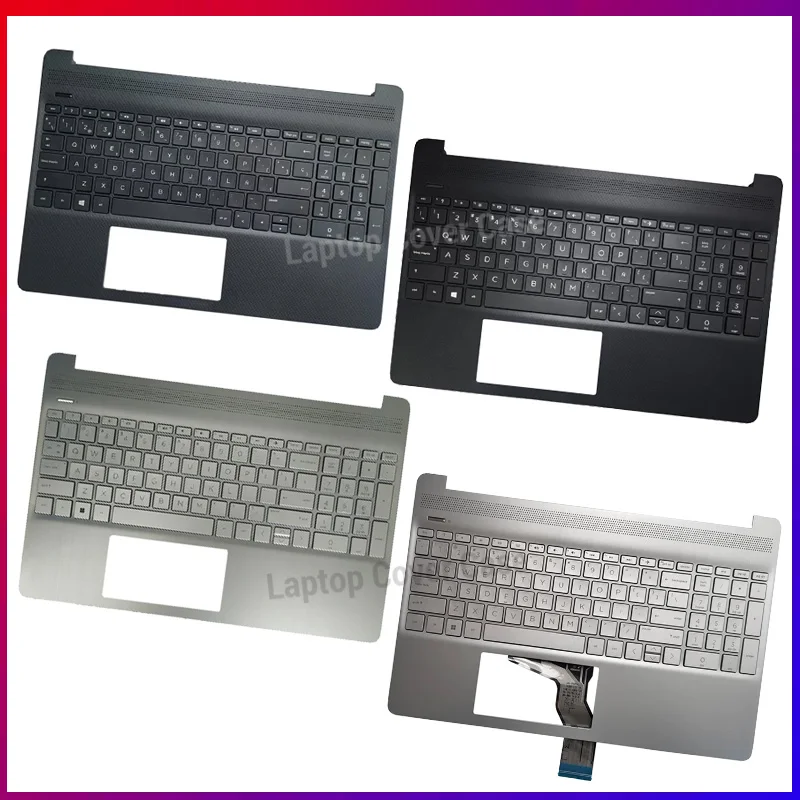 

НОВАЯ клавиатура (американская/испанская/латинская) для ноутбуков 15-DY, 15-EF, 15S-EQ, ER, FR, TPN-Q222, Q230 с корпусом (пальмрестом)