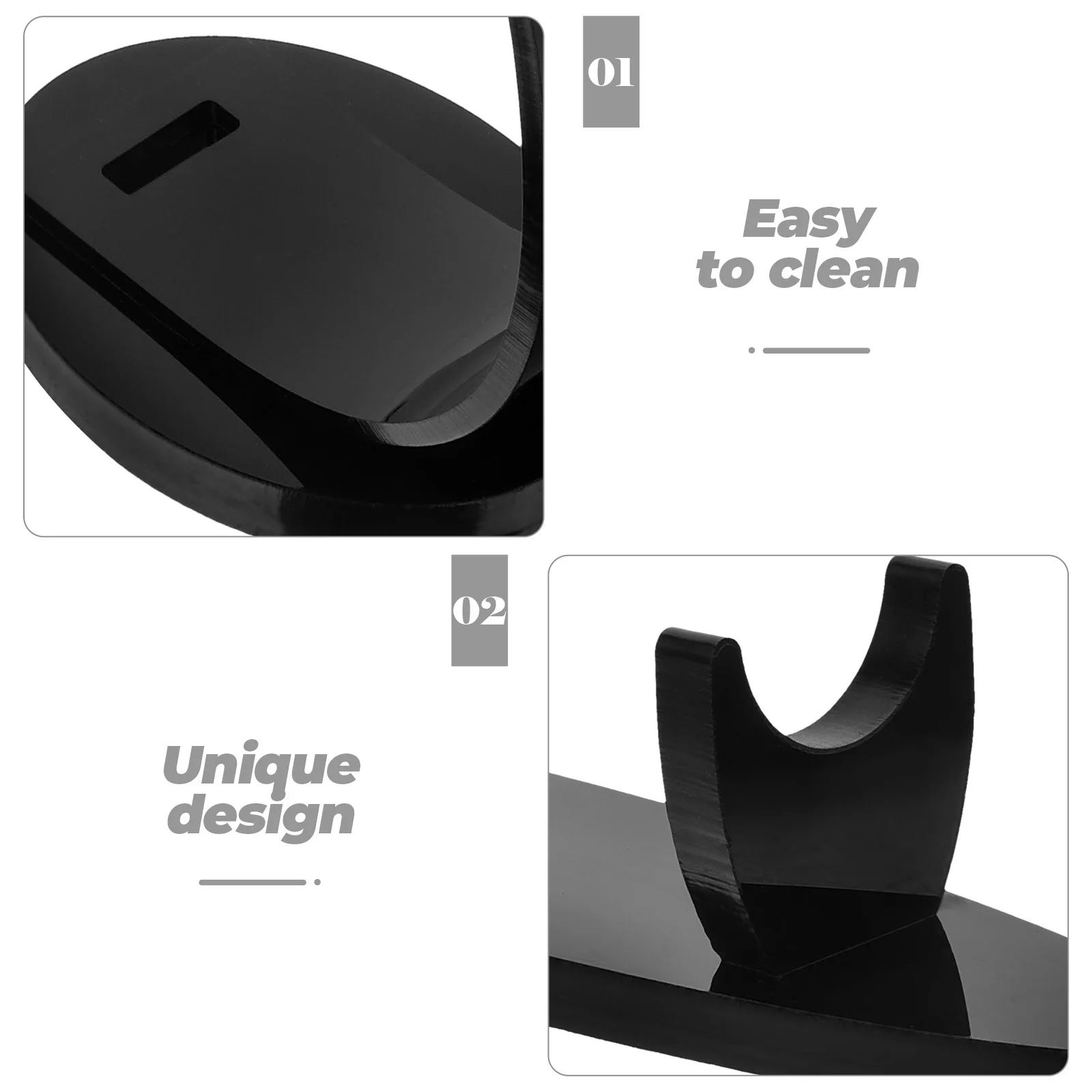 2 個のアクリルディスプレイホルダーメイクブラシ収納スタンドデスクオーガナイザーラックペン収納ホルダーペンディスプレイスタンド