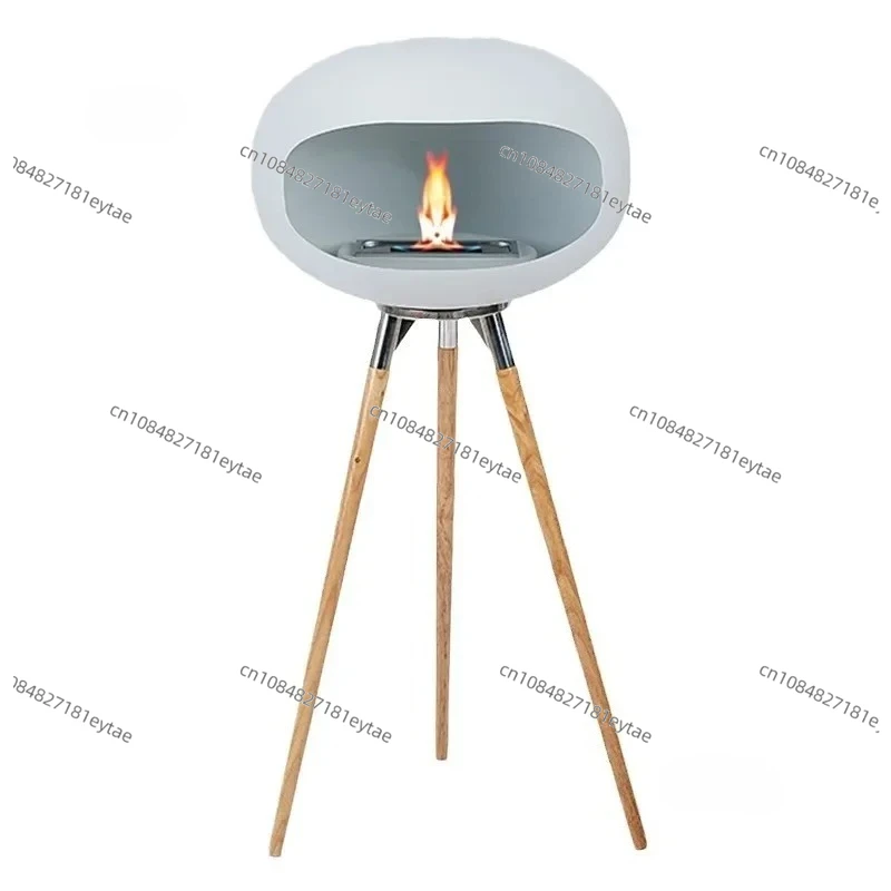 

Designer Nordic Floor-standing Fireplaces Ornaments Creative Modern Home Decor Wrought Iron Art Heating Heater Fireplace