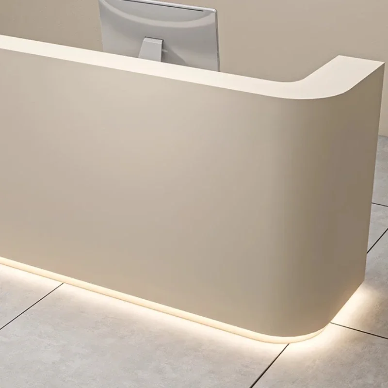 Beauty Salon Reception Desks Counter Bar Front Lectern L- Shape