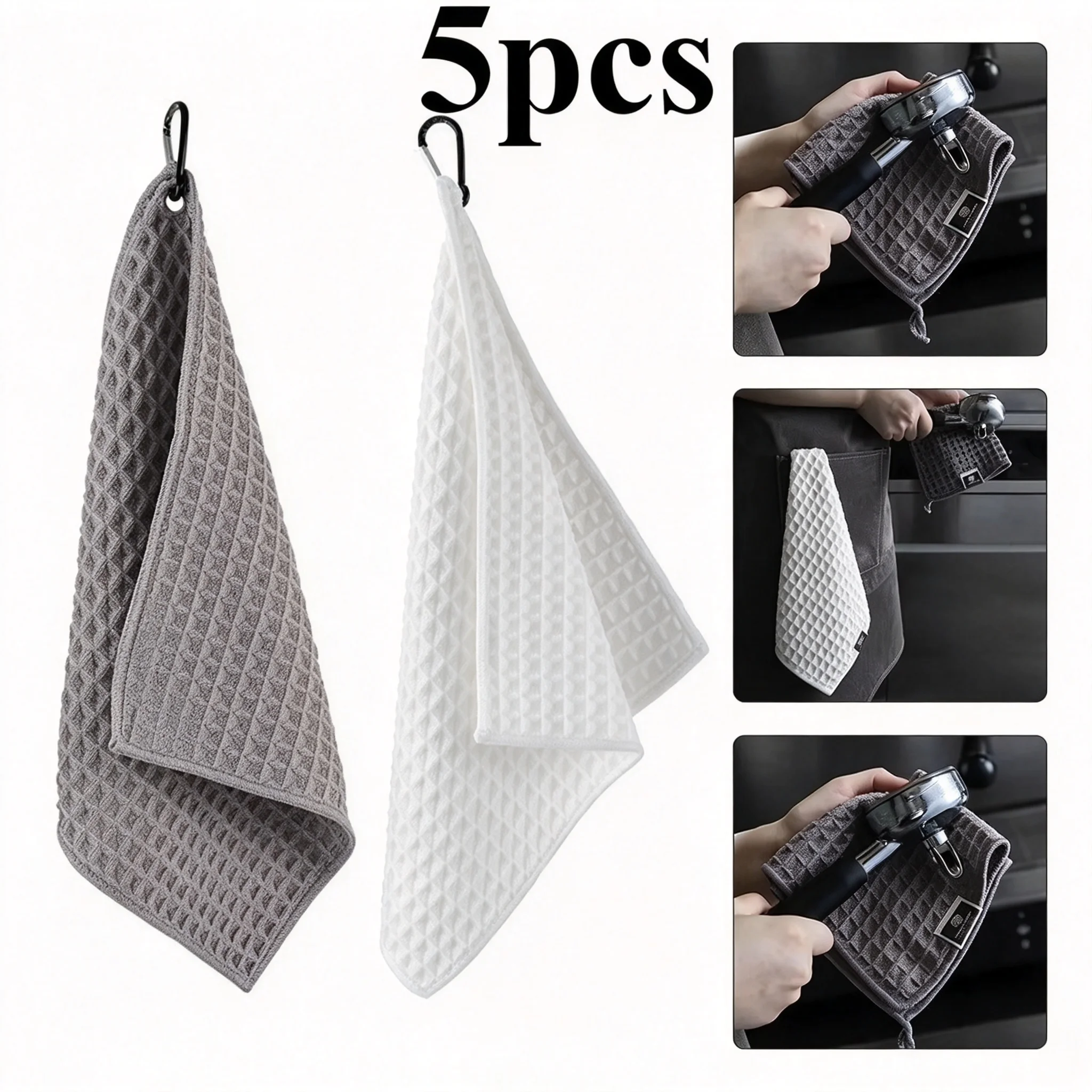 5pcs Super Absorbing Water Towel Coffee Machine Bar Coffeeware Milk Tea Shop Special Appliance Househood Cleaning Kitchen Tool