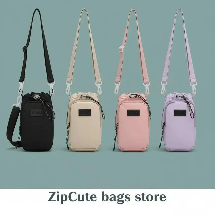 

Портативная сумка для бутылки с водой с регулируемым плечевым ремнем, рукав для бутылки с водой для прогулок, пеших прогулок, кемпинга, тренажерного зала