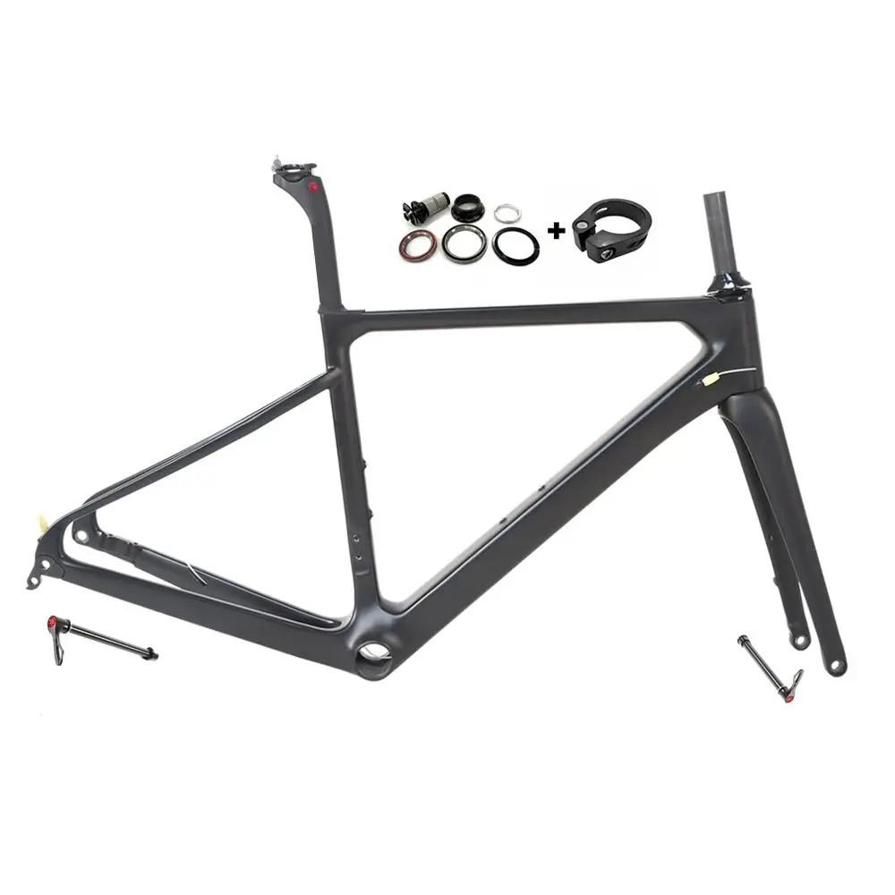 

TWITTER R6 China factory off-road oem 700c carbon gravel frameset thru-axle 12*142mm disc brake T900 carbon fiber bike frame2022