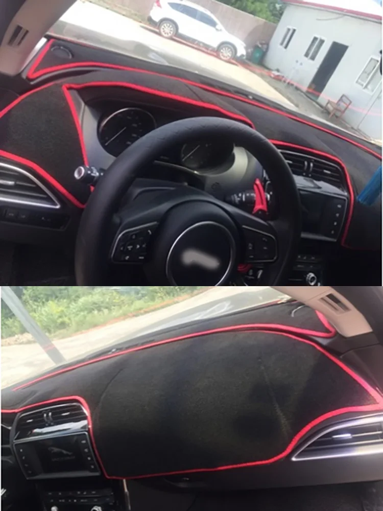 For Jaguar F-PACE X761 2016-2020 Car-Styling Dashmat Dashboard Cover Instrument Panel Insulation Sunscreen Protective Pad