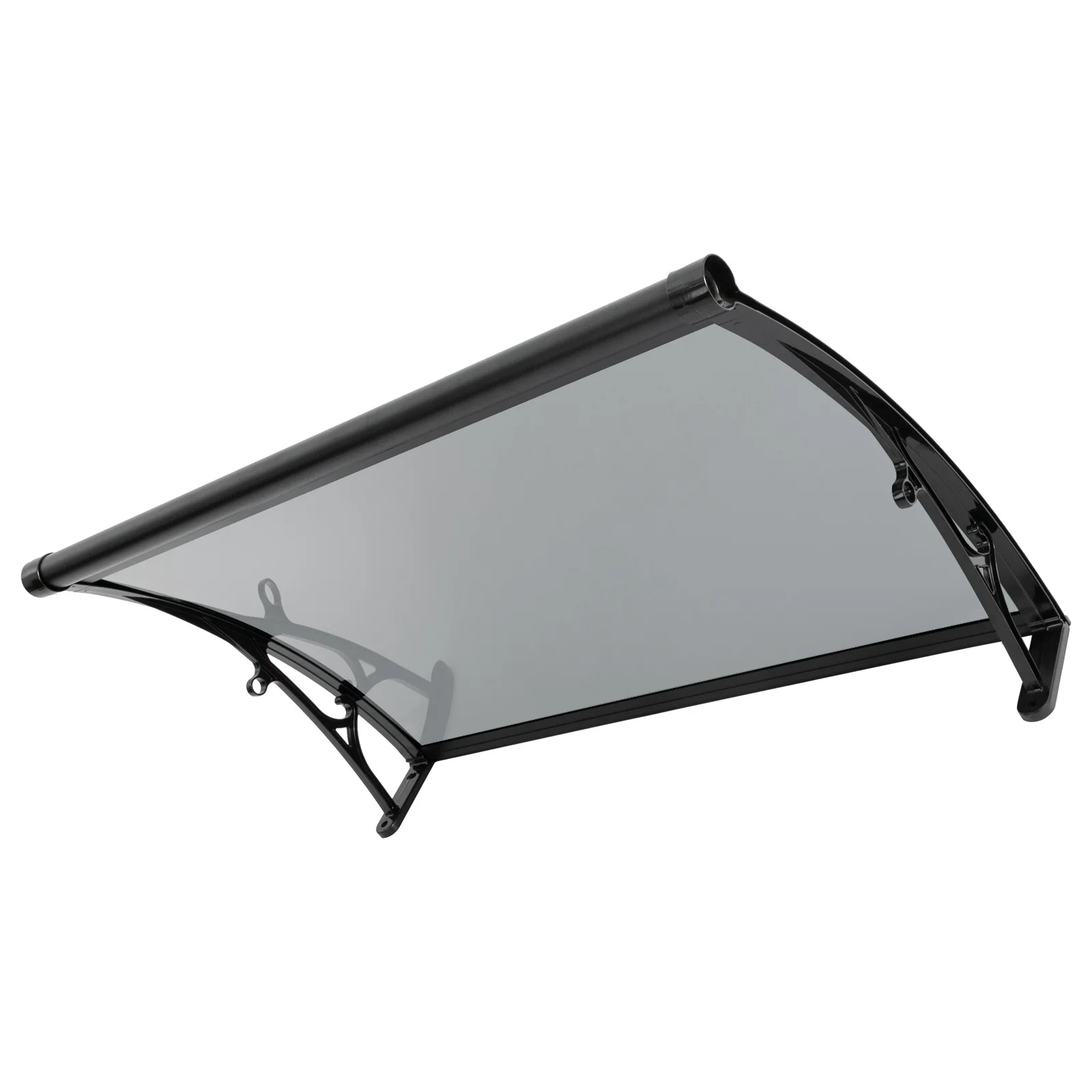 Upgraded Door Awning Canopy with Enlarged Gutters and UV Protection, 40.15x24.4x5.9in, 9.92lbs 110.23lbs Load Capacity for Porch Window Garage view 7