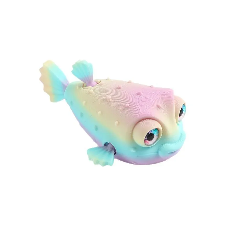 Jouet de Simulation de poisson poule pour enfants, impression 3D, dessin animé mignon, cadeau d'anniversaire pour garçons et filles, décoration d'ornement
