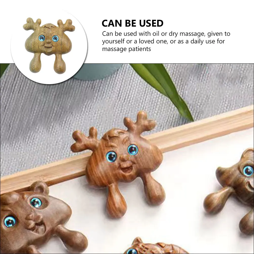 

Green Sandalwood Stick Wooden Body Acupoint Wooden Massage Rod Massager For Foot Neck Shoulder Portable Scrapping Tool