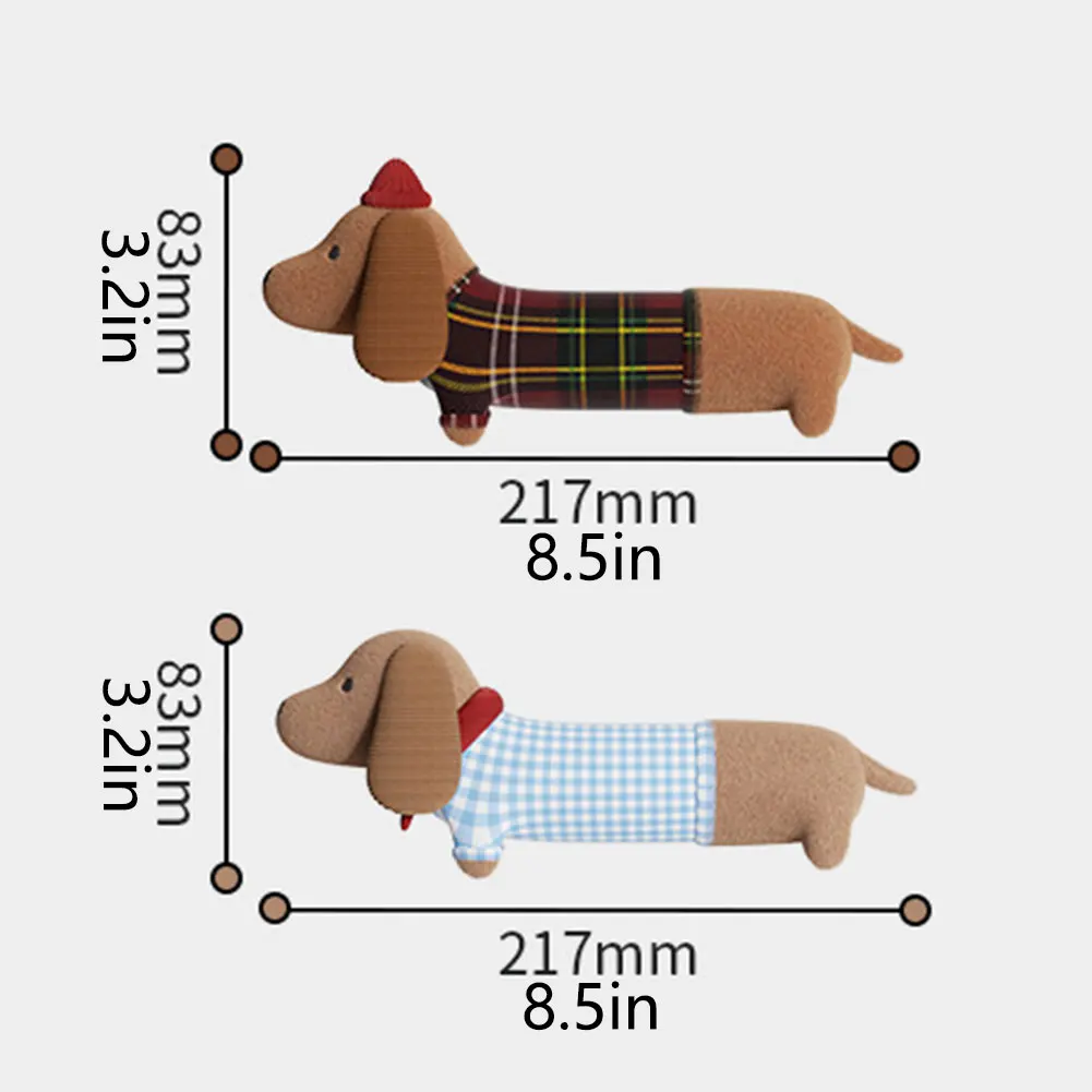 Dackelhund, quietschendes Plüschtier, weich, kuschelig, Haustierbedarf, Linderung von Langeweile, Zahnreinigung, zum Kauen und Spielen von Teppichen im Innenbereich – Detail 8