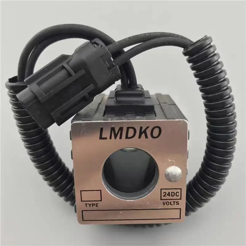 Inner Diameter 16mm Height 42mm  LMDKO Solenoid Valve Coil 60/65/75 Safety Lock 12v 24v XUGONG Excavator VOREVO SANY JCM SHANHE