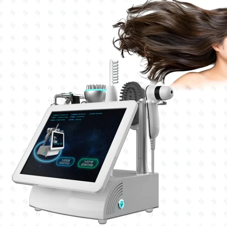 Hair Follicle Detection Analysis Hair Regrowth Machine Scalp Massager Professional 5-in-1 Hair Scalp Treatment Machine with