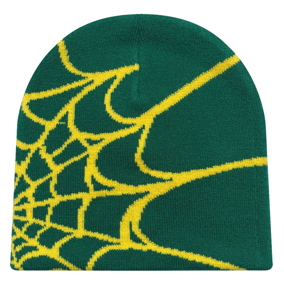 Four Seasons Men's and Women's Universal Y2K Knit Hat Spider Web Riding Outdoor Sports Fashion Hat, image 4