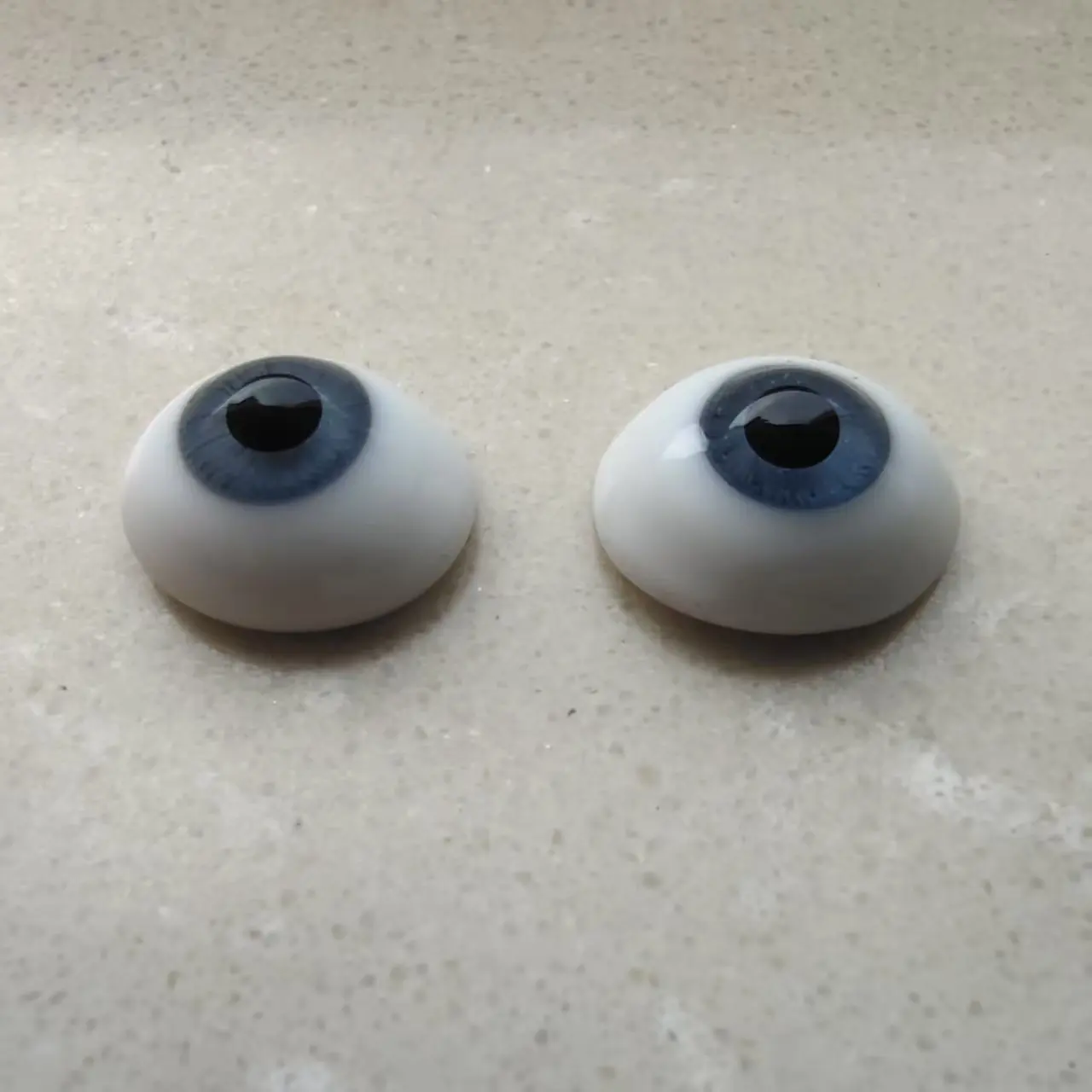 [wamami] 12mm Grijs Blauw Ovale Eellipse Boot Ogen Platte Achterkant Glazen Ogen BJD Pop Dollfie Ambachten Hoge kwaliteit