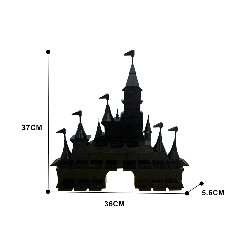 MOC- 145641   Czarny stojak na klocki Cinderellaeds dla postaci 100 klocków uroczystości Zabawka dla dzieci Prezent