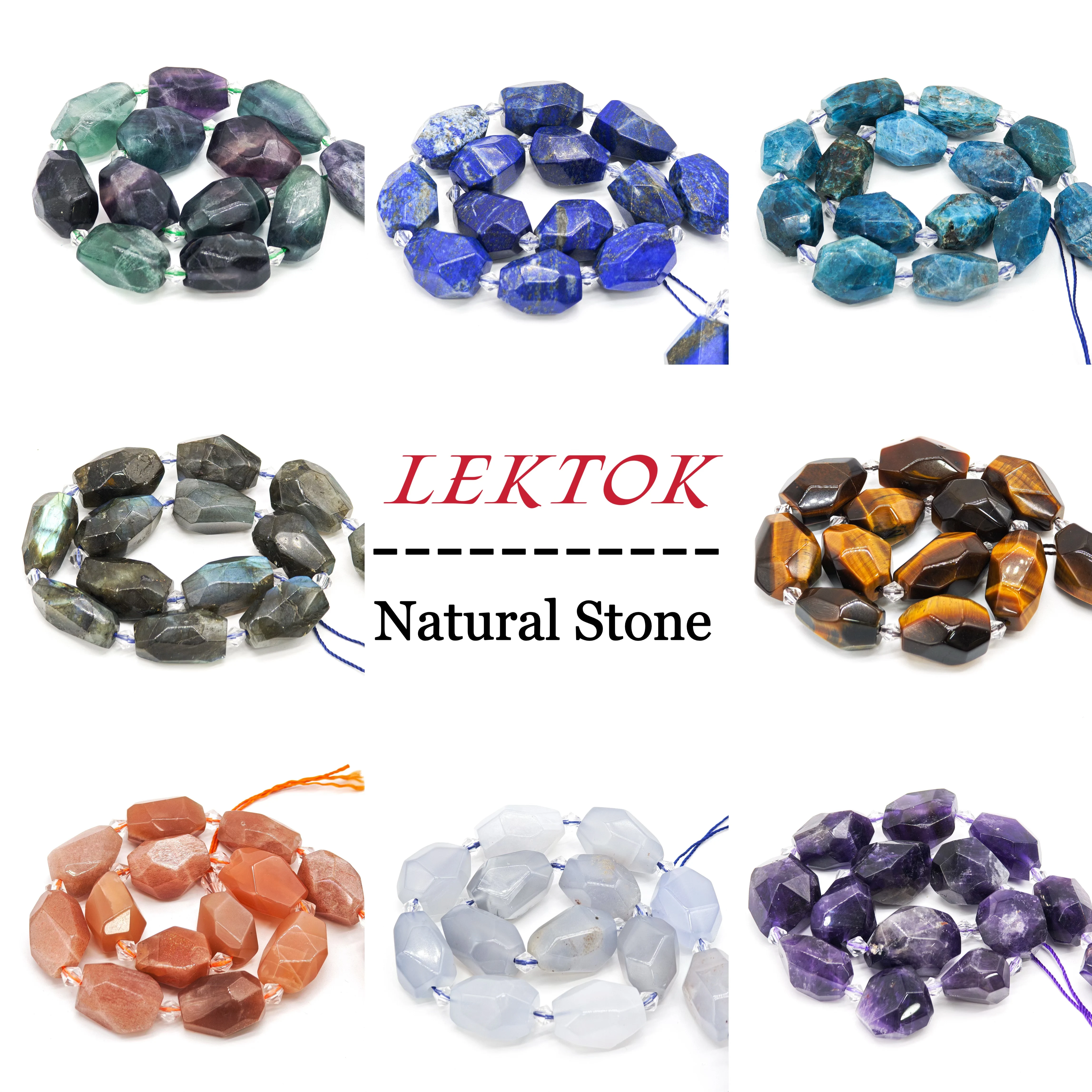 High-Quality Irregular Natural Stones, Crystals, Apatite, and 12 Colors of Yellow Tiger Eye in Various Sizes for DIY.