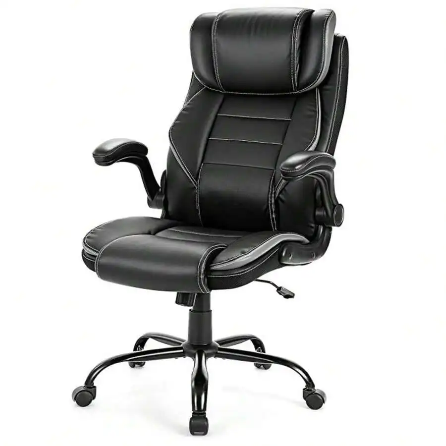 Ergonomic Office Chair, Reclining Executive Office Desk Chair With Adjustable Headrest And Pocket Spring Lumbar Support, Comfort