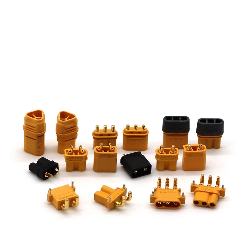 5PCS XT30U Model Lithium Battery MR Male Female Connector 90 Connector AMASS Motor T Plug Adapter XT60H