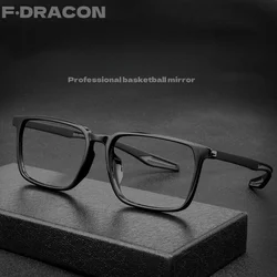 F·DRACON TR90 Sports Ultra Light and Comfortable Square Men's Eye Frame Optical Prescription Glasses Men's G6206