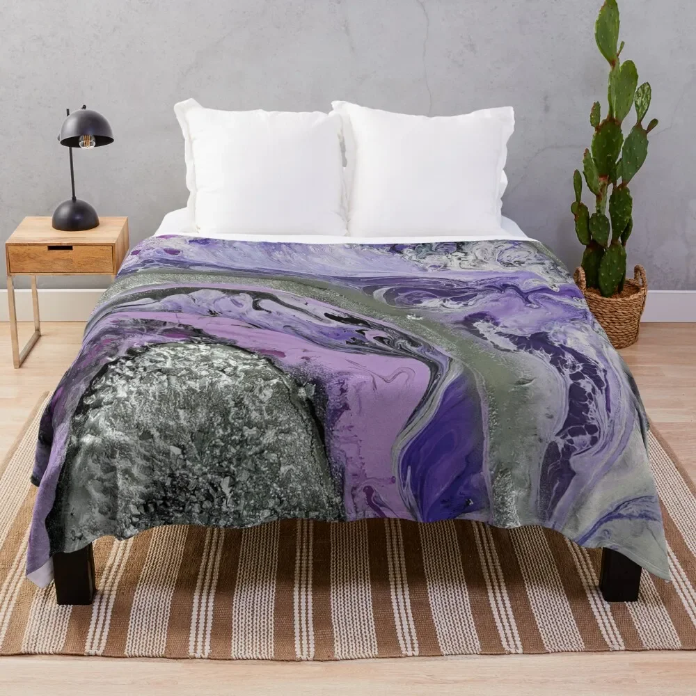 Lavender Geode Throw Blanket Nap Extra Large Throw Blankets