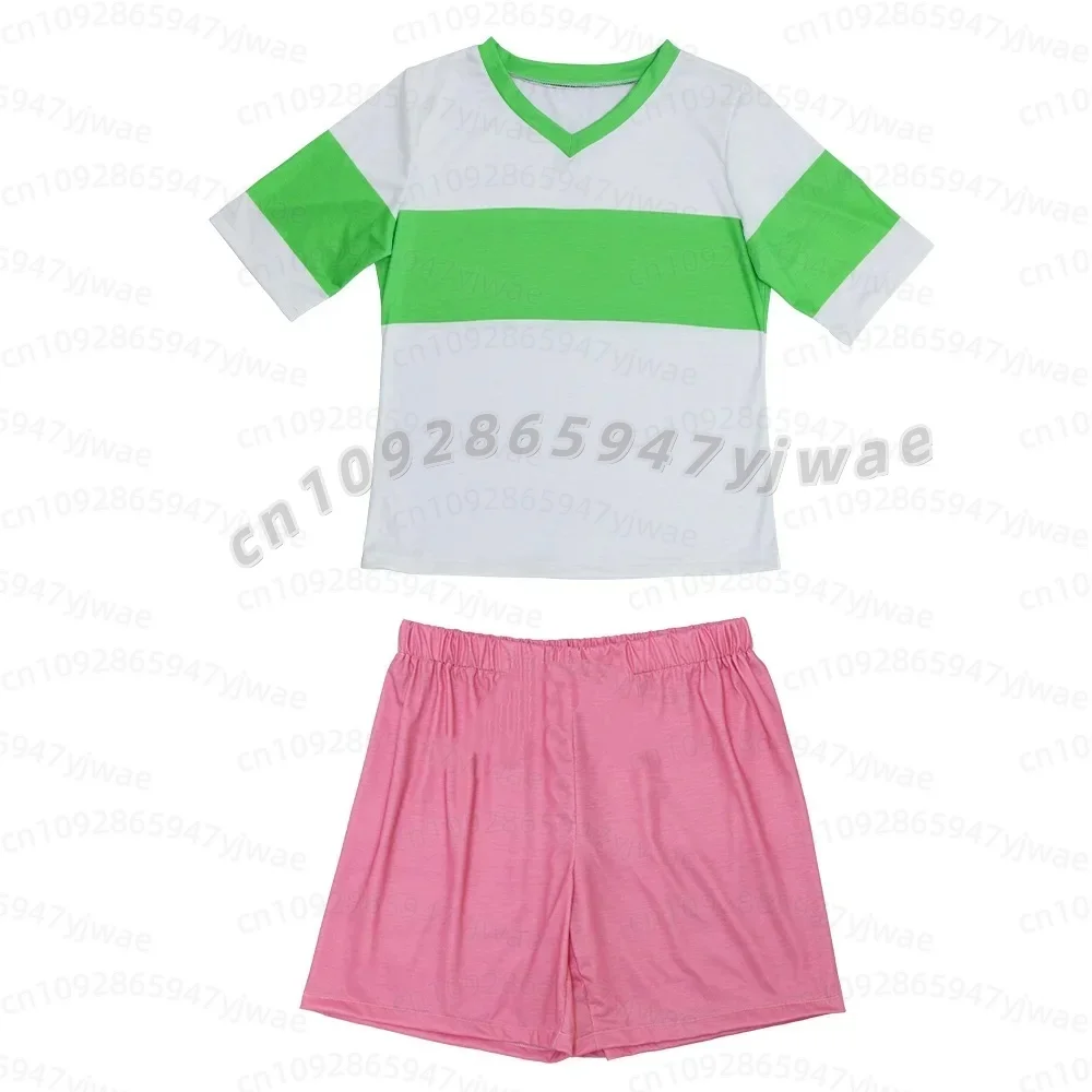 KIDS Anime Cosplay Chihiro Damen Alltagskleidung Freizeit Lose Sets T-Shirt+Shorts Cosplay Kostüm Geschenk Damen Pyjama Hosen Set – Detail 6