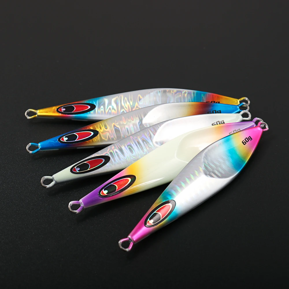JIGGING PRO Rector Metall-Jig 60g 80g 100g 160g 210g UV-Leuchtend Slow Jigging Tiefsee Salzwasser Angelköder – Detail 9