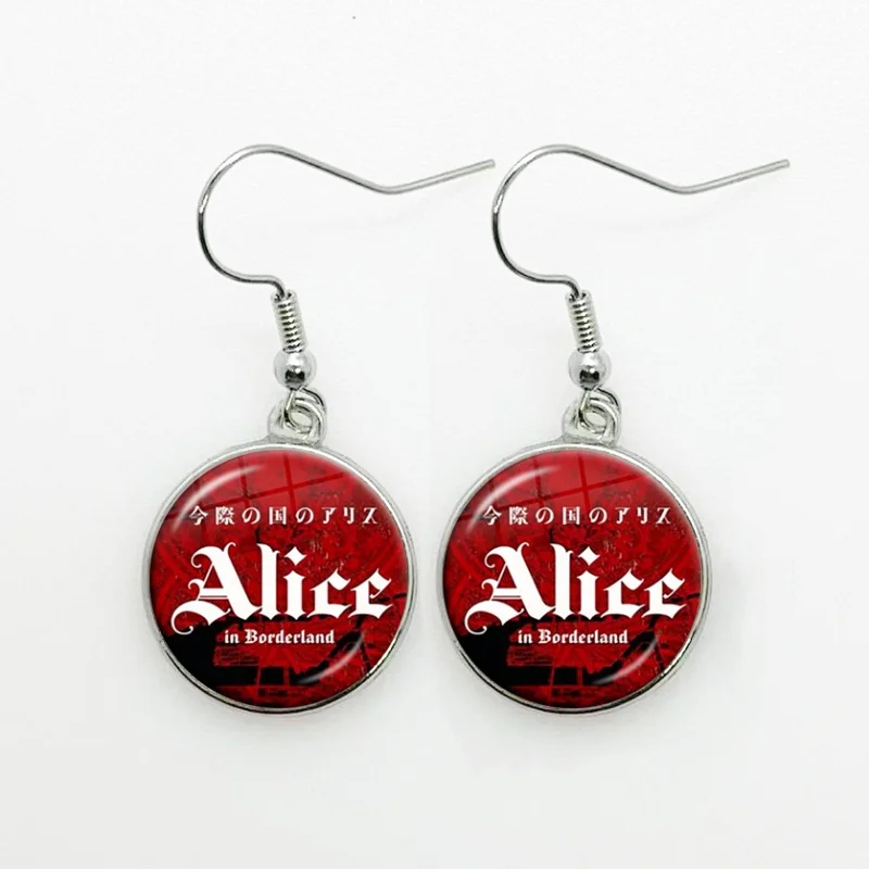 Glass Japan TV Alice in Borderland Women Dangle Earrings Fashion Drop Earrings Chishiya Kuina Glass Lady Earrings Jewelry