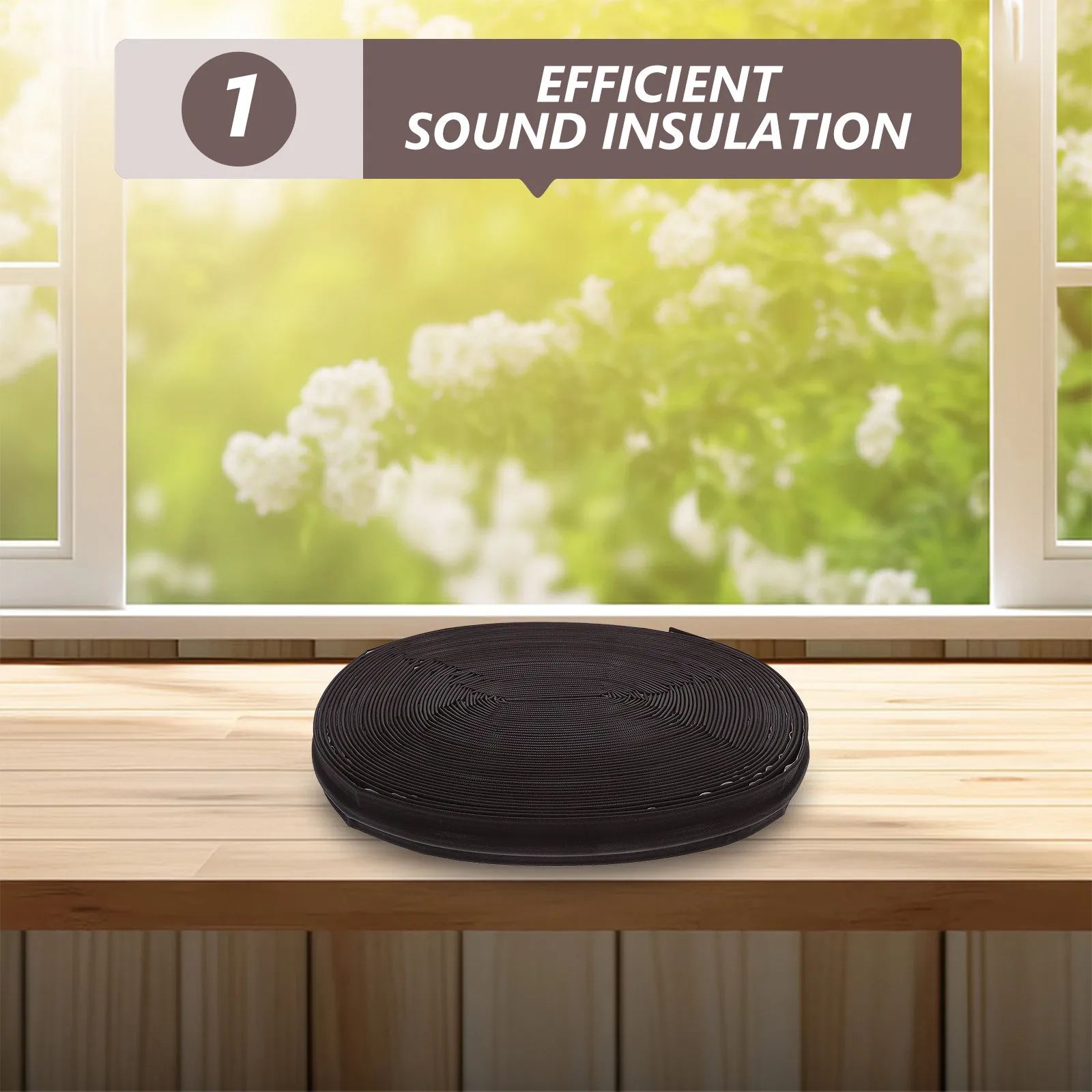 

1 Roll Door Seal Weather Stripping Soundproofing Insulation Strip for Winter Windows Door Frame Car Slot Large Gap Draft Stopper