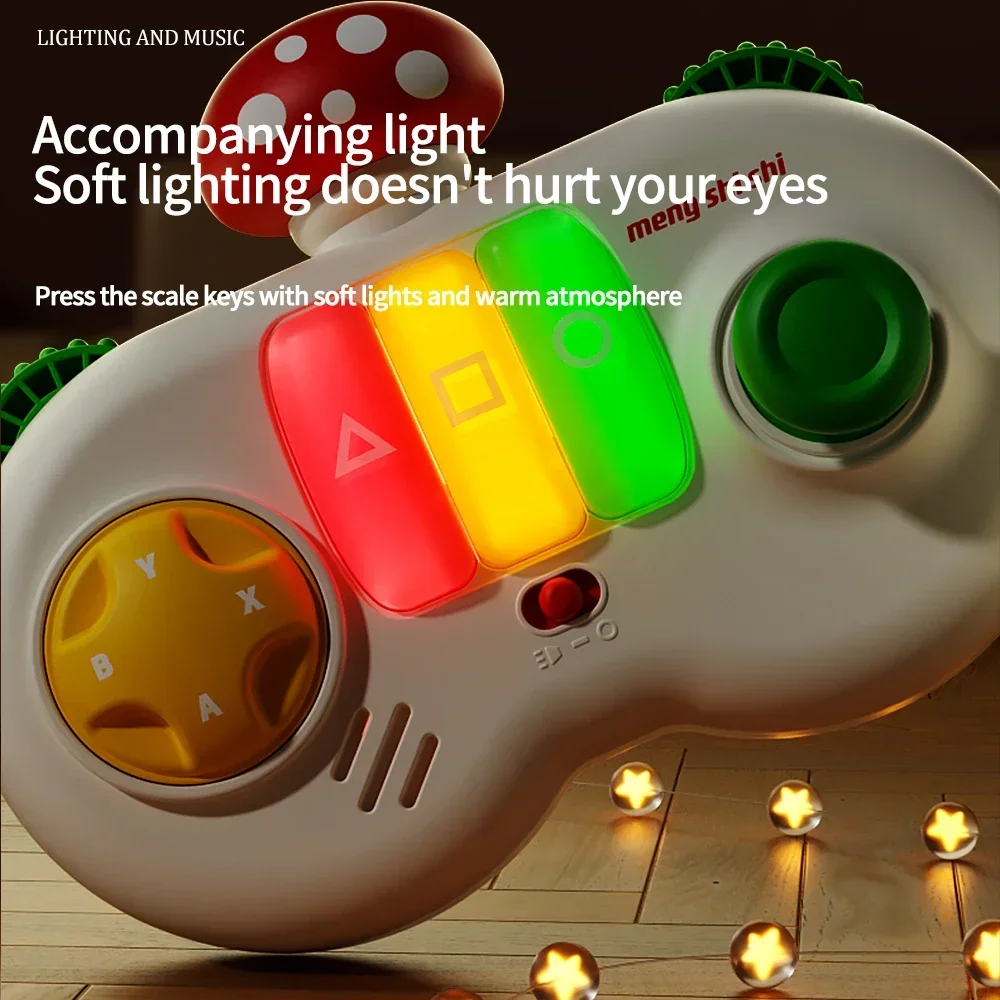 Piano de dedo para bebé, instrumentos musicales de juguete, rompecabezas multifuncional para niños, controlador de juego de simulación, máquina de aprendizaje, juguetes para niñas y niños