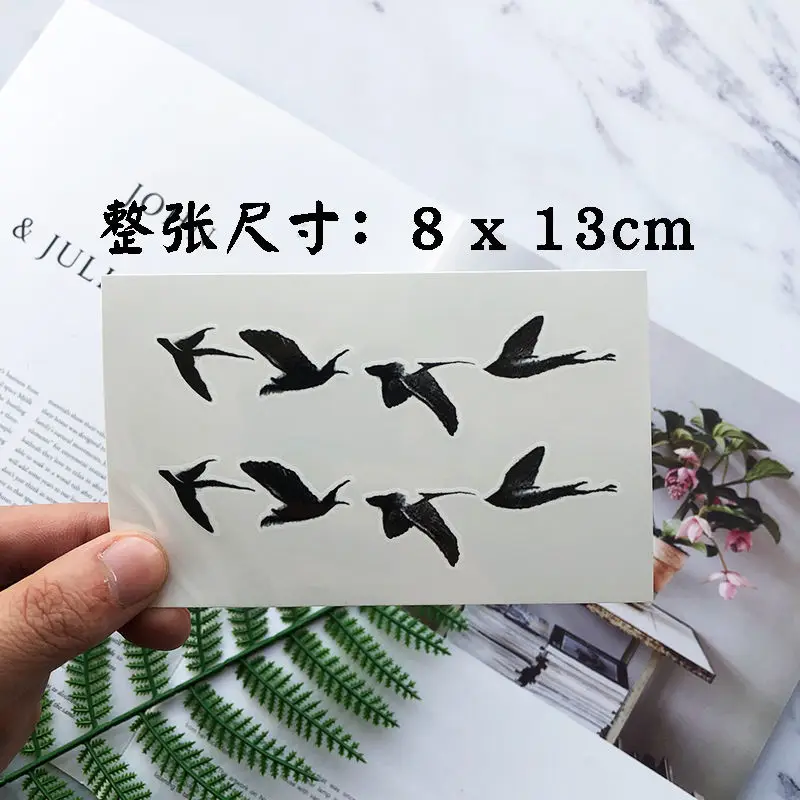 Bird Temporary Tattoo Stickers Lasting Swallow Clavicle Tatto Hotwife Sexy Art Tatoo Fake Tattoos for Women Cheap Goods