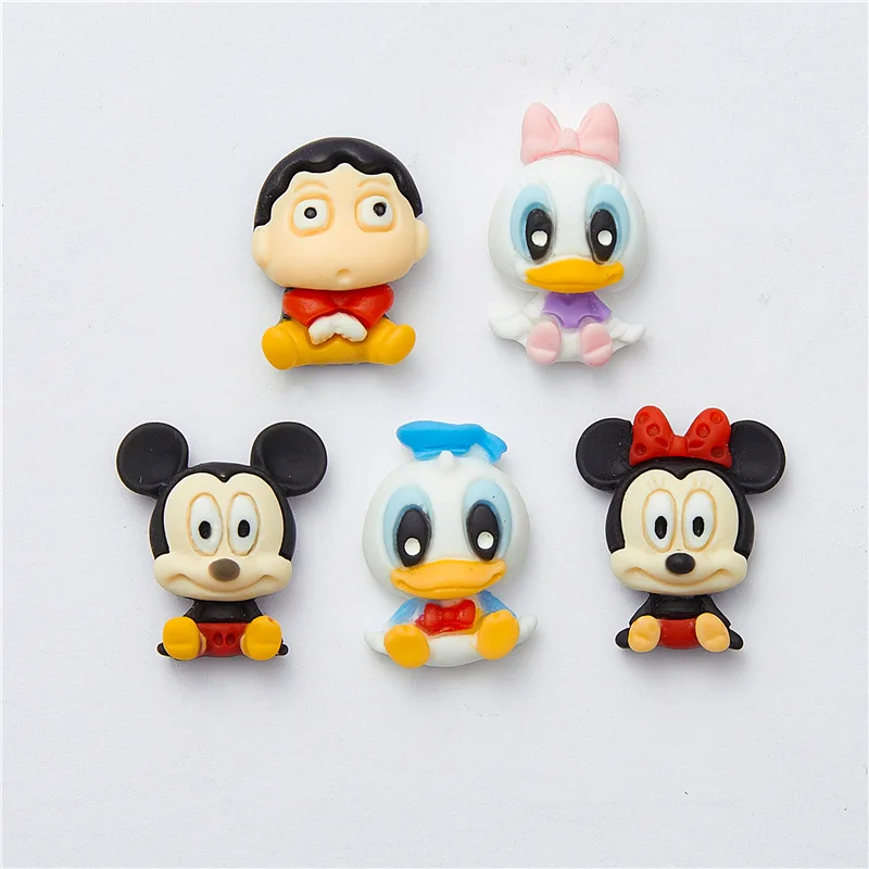 

5pcs Cartoon children's hairpin resin accessories DIY cream glue handmade water cup hole shoe material package wholesale small a