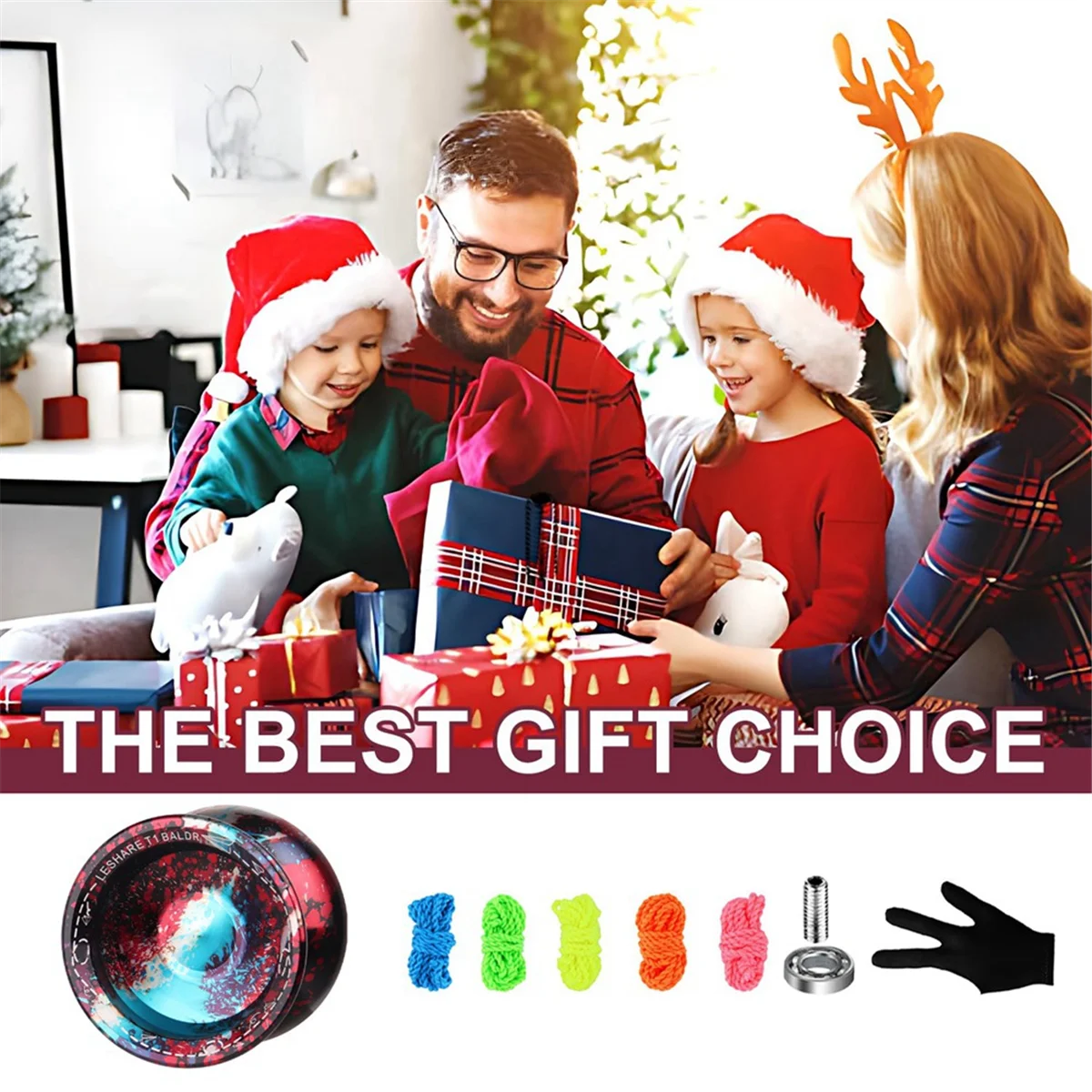 LESHARE High Precision YOYO Magic Yoyo Ball with Metal Mixing Sleep Professional Gravity Yo-Yo Toy for Kids