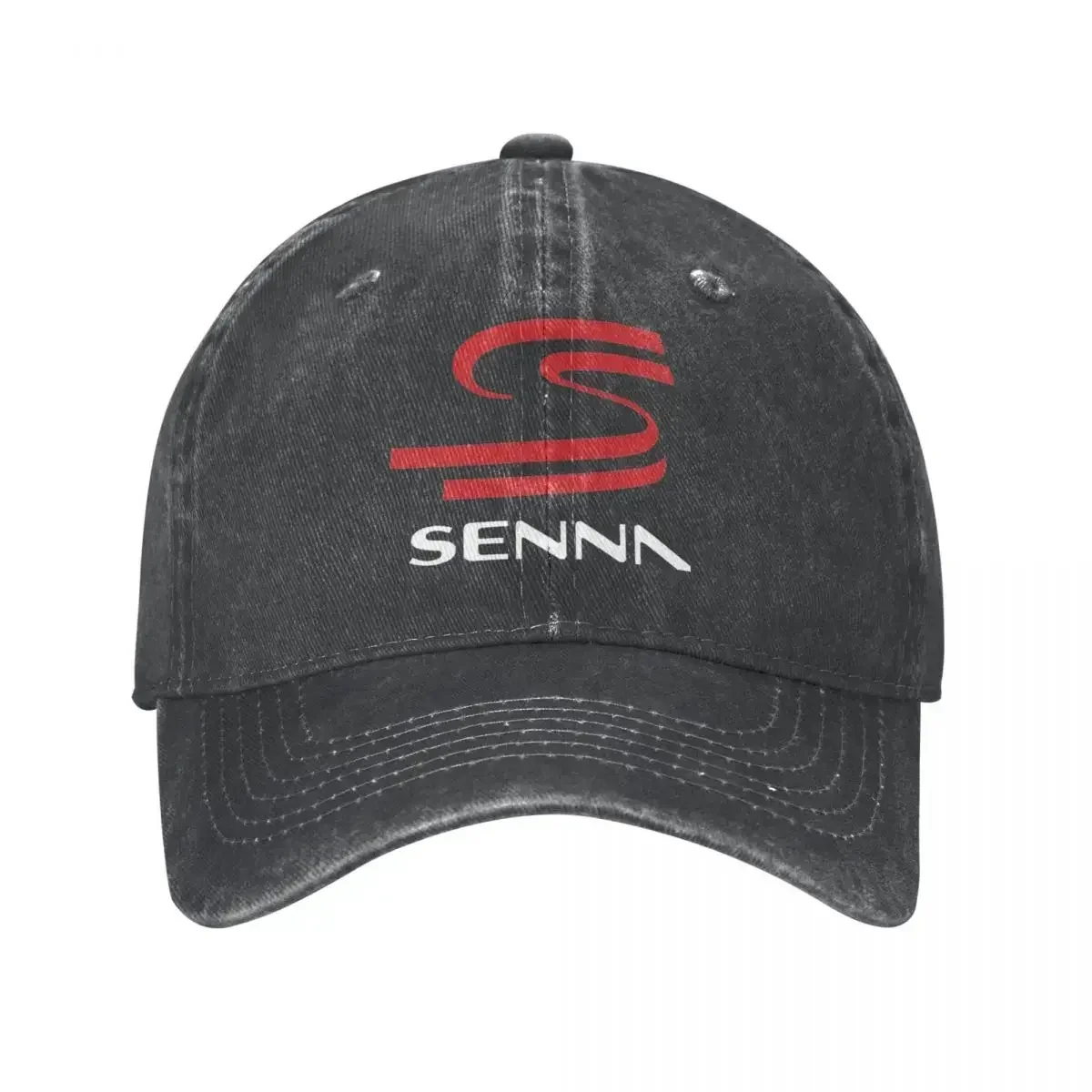 Retro Senna Baseball Caps Unisex Distressed Washed Snapback Hat Outdoor Activities Hats Cap