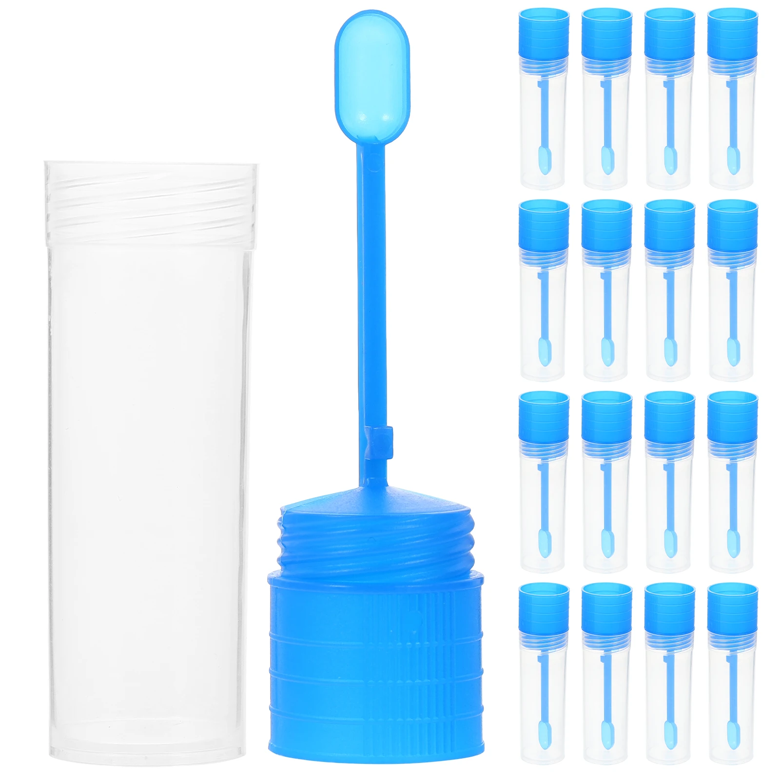 30pcs Stool Sample Cup 20Ml Medical Specimen Container Fecal Collection Kit Scientific Research Testing Plastic Cups Lid
