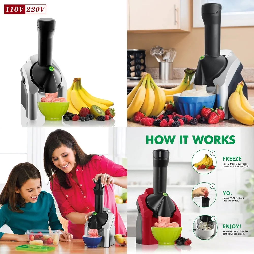 

Хит продаж 2026 года: Малая электрическая машина для мороженого, фруктовых смузи и йогурта (110-220В) – для детей