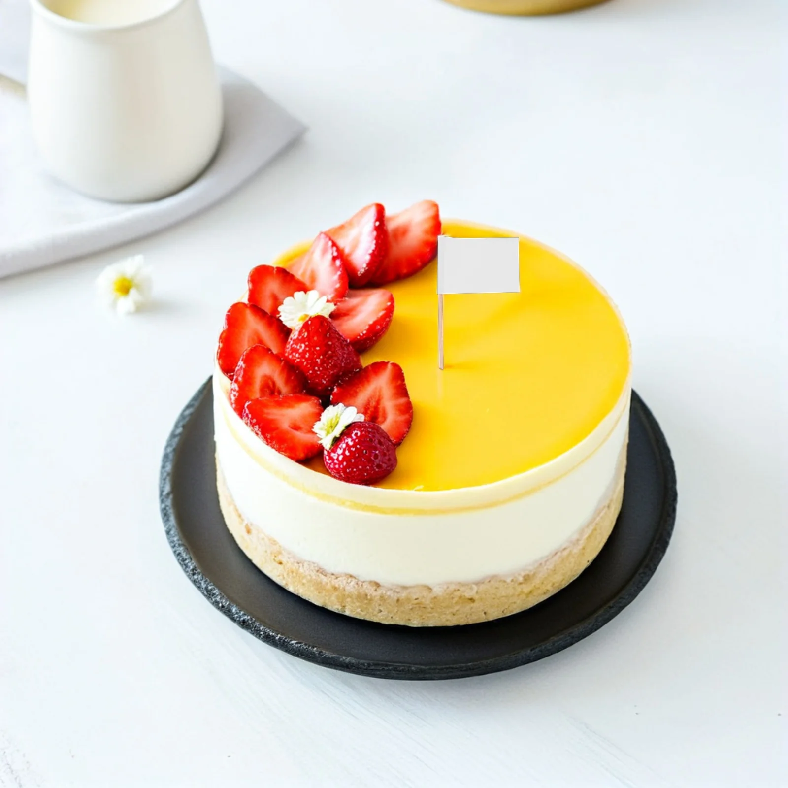 

200Pcs Blank Toothpick Flags Small White Cheese Board Markers Appetizers Buffet Cupcake Toppers Food Flags Birthday Cake Flag