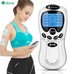 Electric Tens Muscle Stimulator Digital Ems Acupuncture Face Body Massager 8-Mode Therapy Herald Massage Tool Electrostimulator