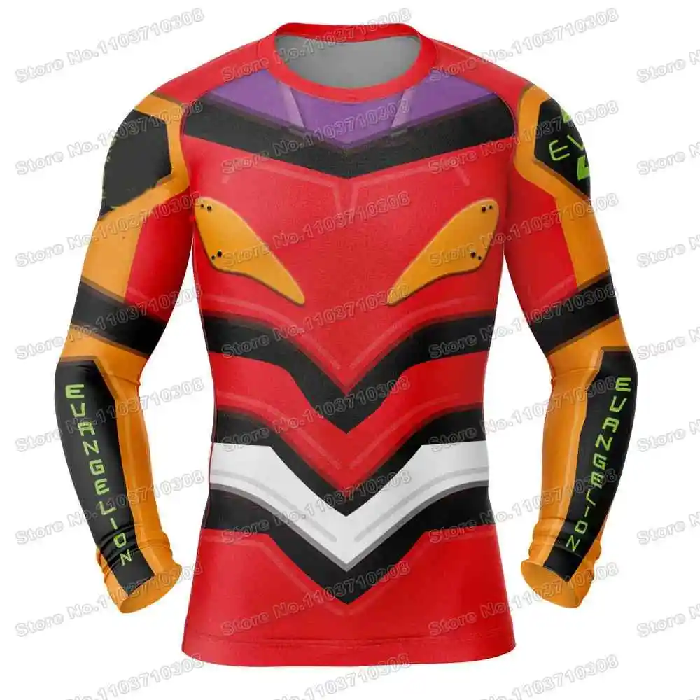 Rei Ayana Cartoon Game Anime Long Sleeve Jersey Beach Shirts Swimwear Diving Gym Shorts MMA BJJ Men Jiu Jitsu Fitness Sets