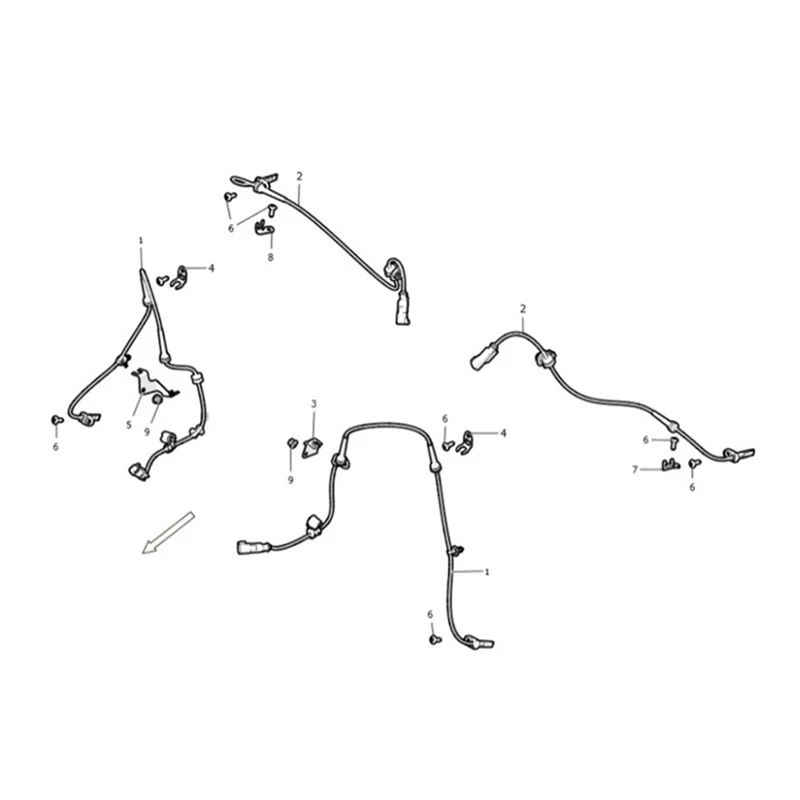 

Rear Wheel ABS Speed Sensor 6006366-00-B For Tesla Model S 2012-2016 Anti-Lock Brake System Wheel Speed Sensor 600636600