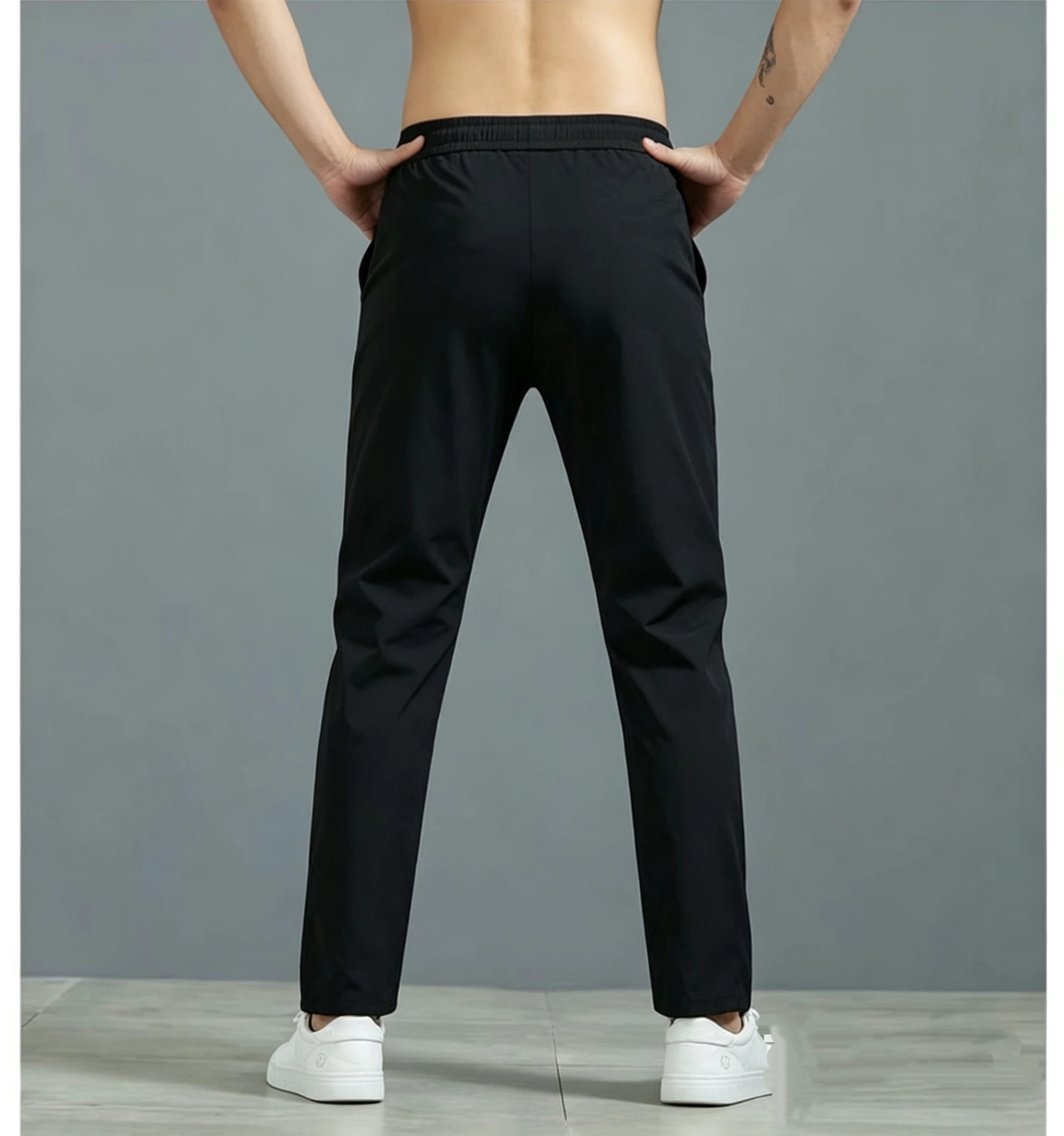 Men Multi-Scenario Quick Dry Casual Pants Comfort Breathable High Elastic All-match Straight Pants