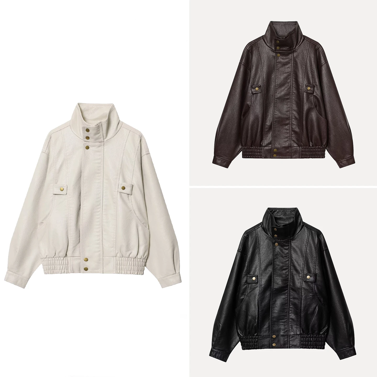 

Ele Long Sve Long Jaet Women's Faion Personali Winter New Arrival Z Stand Fit Outerwear Zipper Closure