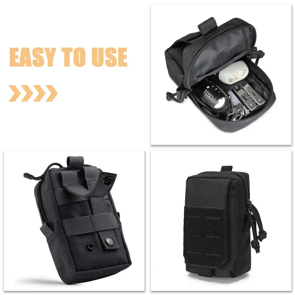 

Тактическая водонепроницаемая маленькая сумка-чехол, многофункциональная поясная сумка для активного отдыха, походов, кемпинга, путешествий, хранения телефона, кошелька, ключей