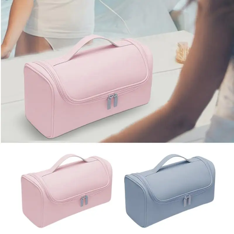 

Portable Hair Tool Travel Bag Large Capacity Hideable Hanging Hook Hair Dryer Case For Hair Dryer Curling Iron Women Accessories