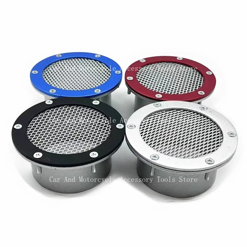 Car Modification Intake Telescopic Pipe Vent Cover with Mesh Filter 76MM