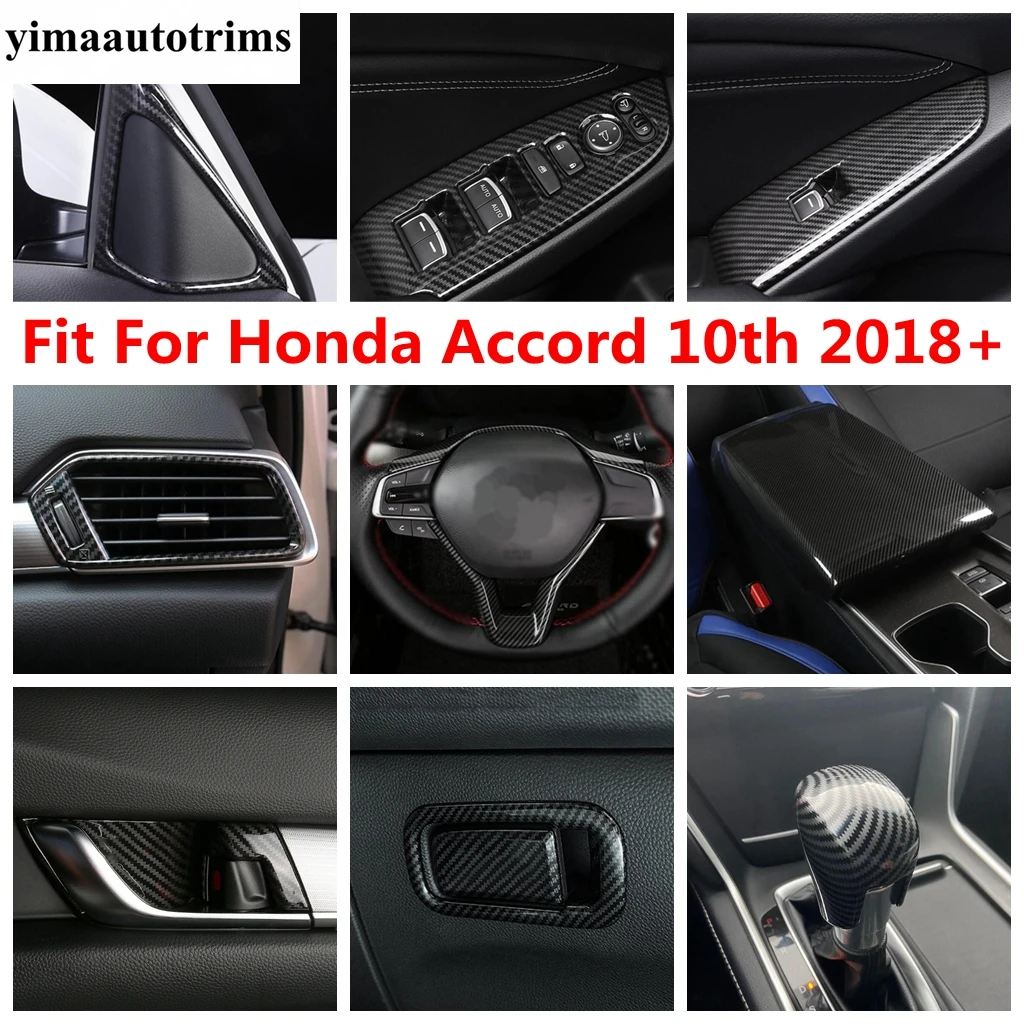 

Side AC Air Conditioning Vent / Window Lift / Gear Shift Head Cover Trim Accessories Interior For Honda Accord 10th 2018 - 2022