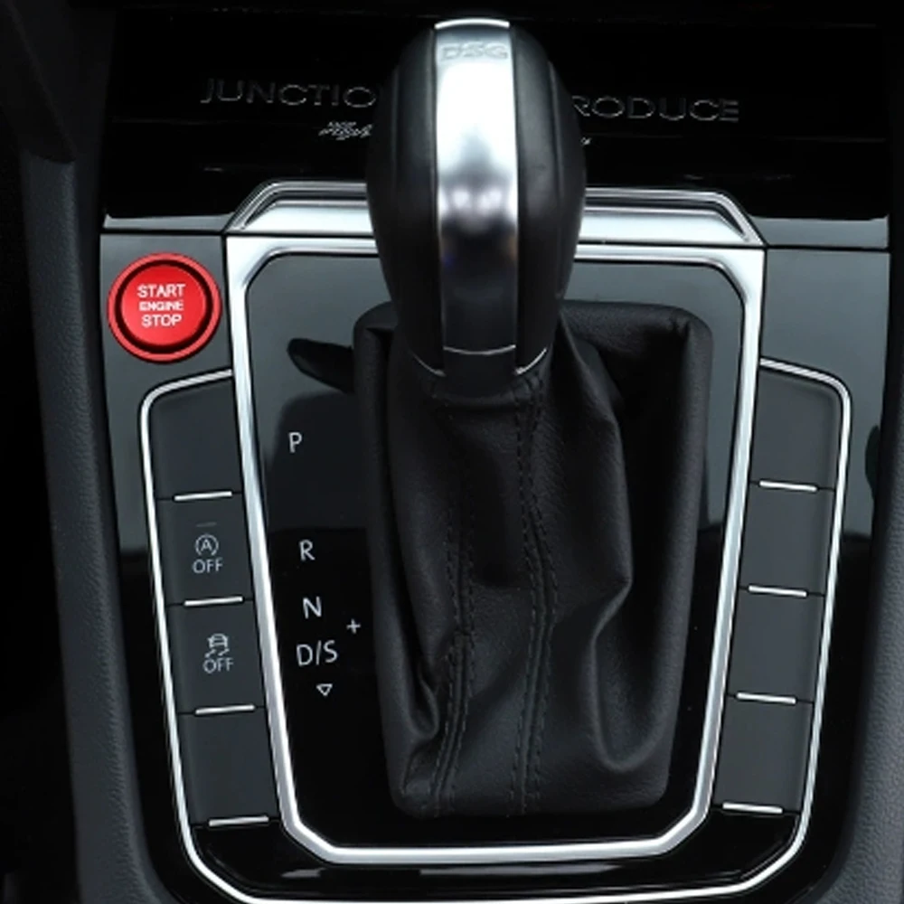1 مجموعة محرك السيارة بدء وقف زر حلقة غطاء الألومنيوم دائم تتلاشى مقاومة لشركة فولكس فاجن MK7 السابع GTI R جيتا CC Arteon باسات B8 #4