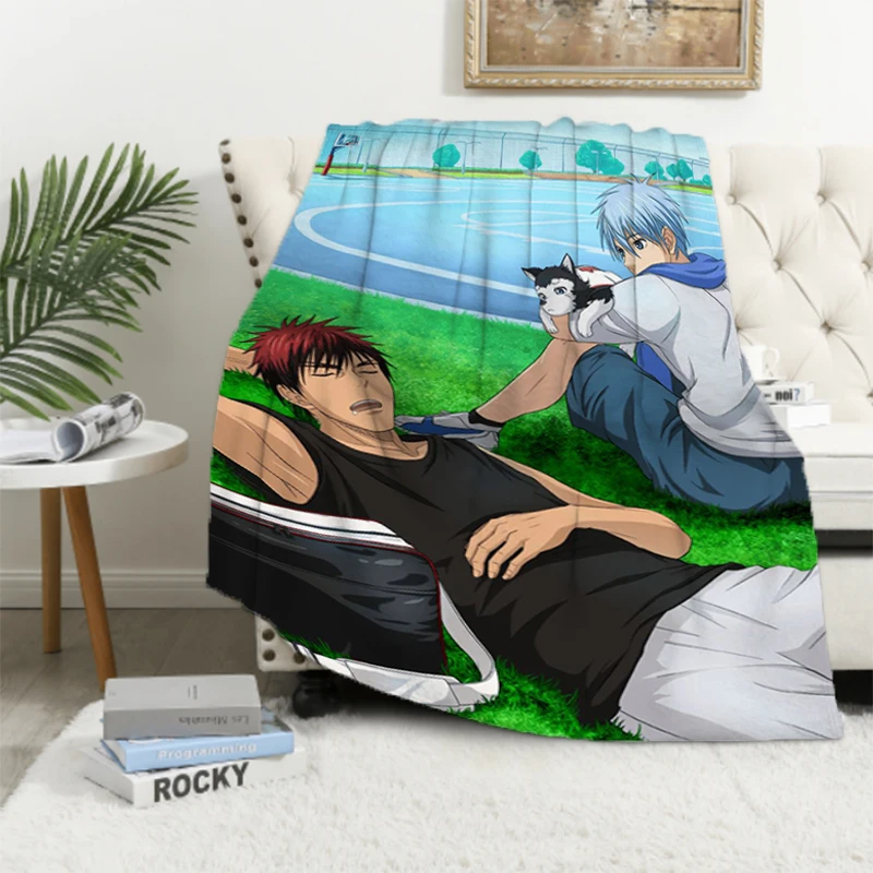 Kuroko's Basketball Furry Anime Blanket Sofa Winter Fluffy Soft Blankets for Bed Throw & Throws Baby Fleece Beds Custom Nap Home