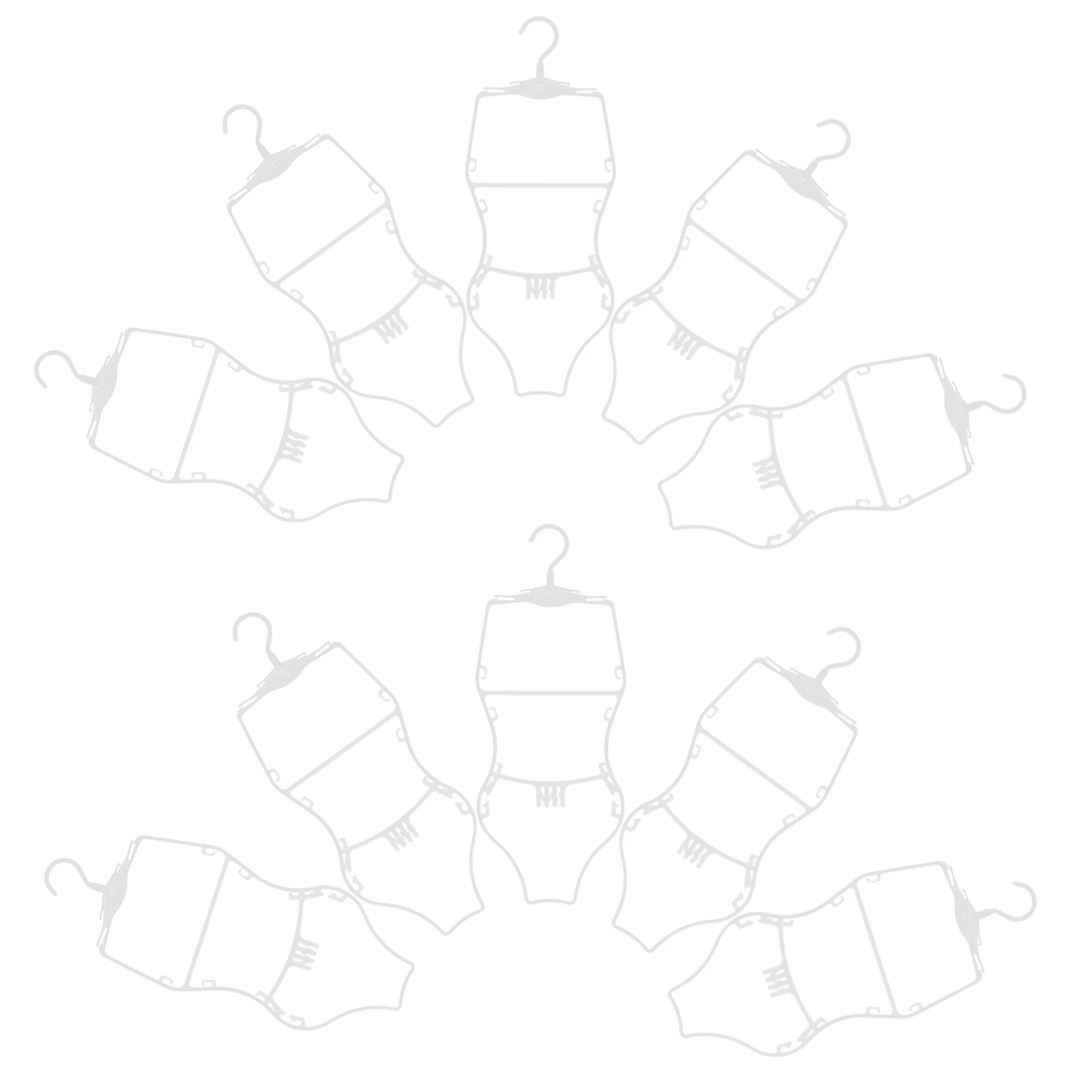 10Pcs Swimwear Hangers Body Shape Display Rack Organize Swimsuits Bikinis Lingerie Home