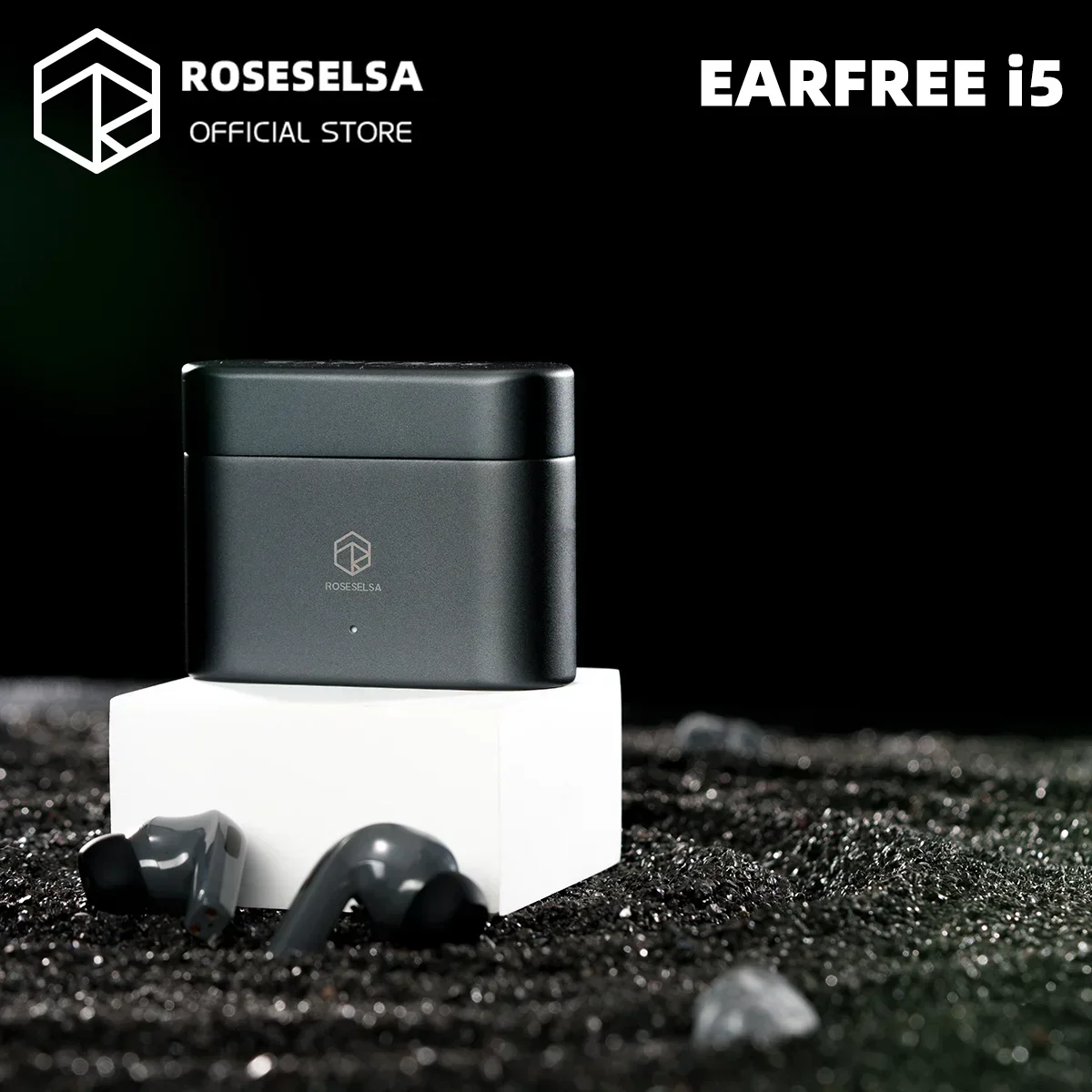 ROSESELSA EARFREE I5 Bluetooth 5.3 Wireless HiFi TWS Earbuds Hybrid Active Noise Cancellation IPX5 LDAC